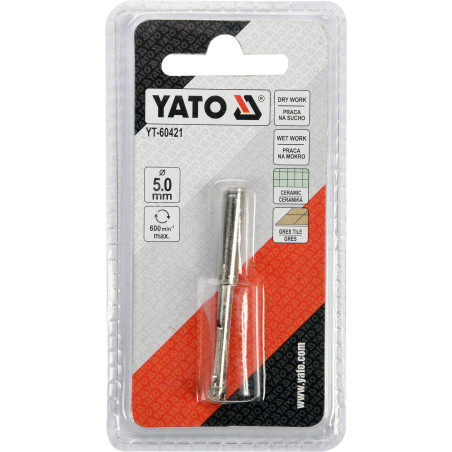 Wiertło  do Gresu   5mm  Yato